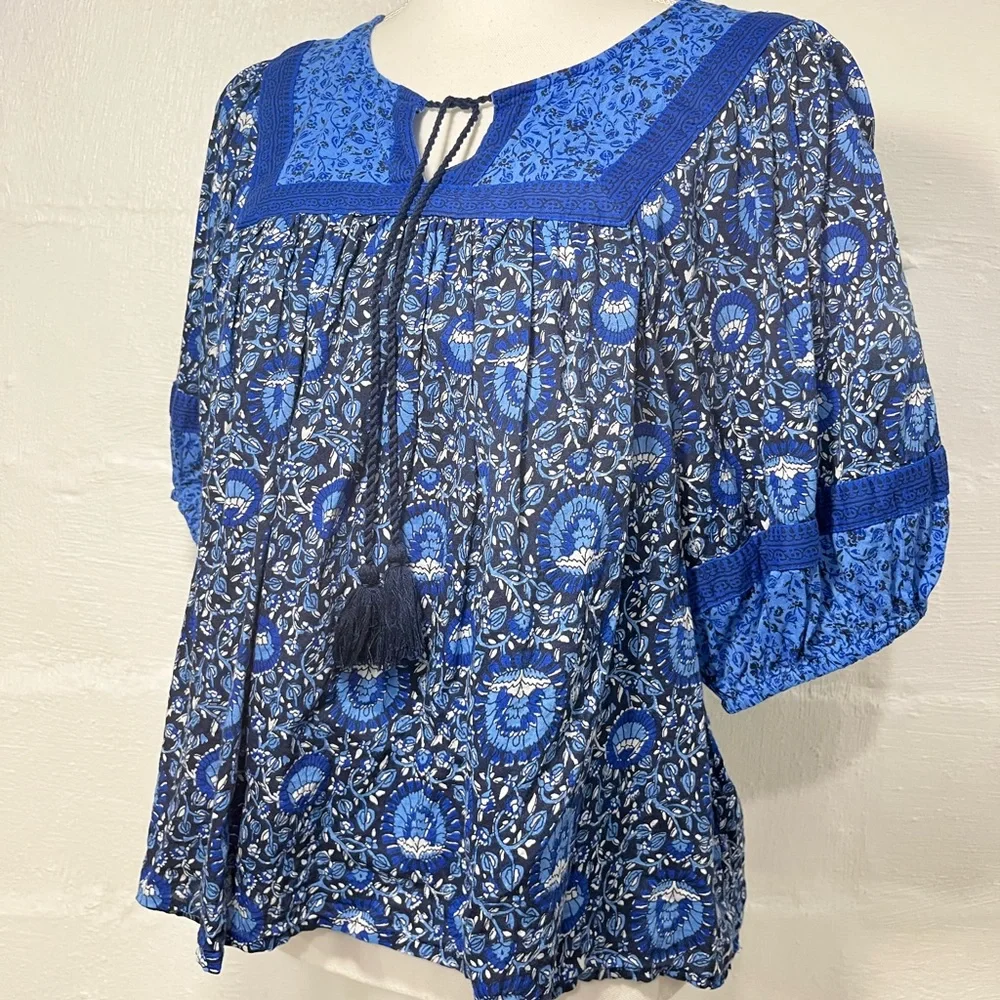 OLD NAVY BOHO PEASANT TOP (a240) - Picture 13 of 14
